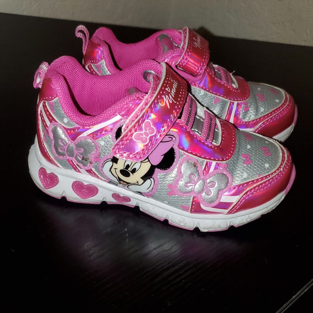 Minnie mouse sneakers girls toddler size 7